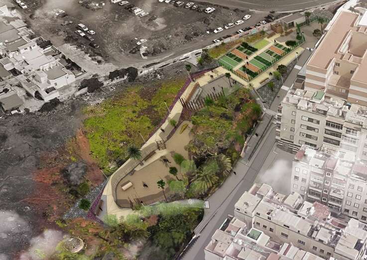 Recreación del nuevo parque urbano de La Isleta (Foto TA)